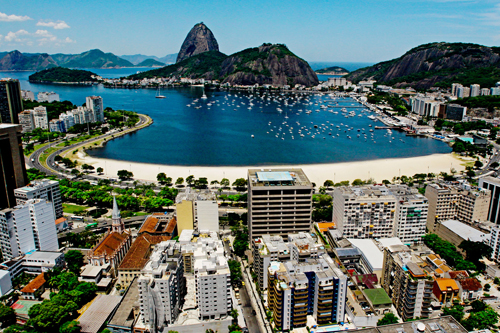 Vista aerea da Enseada de Botafogo