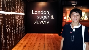 Self portrait at the London Dockland Sugar & Slavery Museum 
